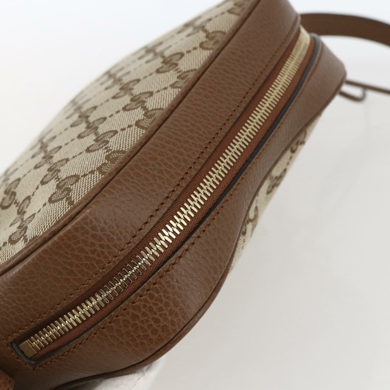 【日本直送】GUCCI GG帆布肩背包 米色/金色 449413 正品 ka1538M-5