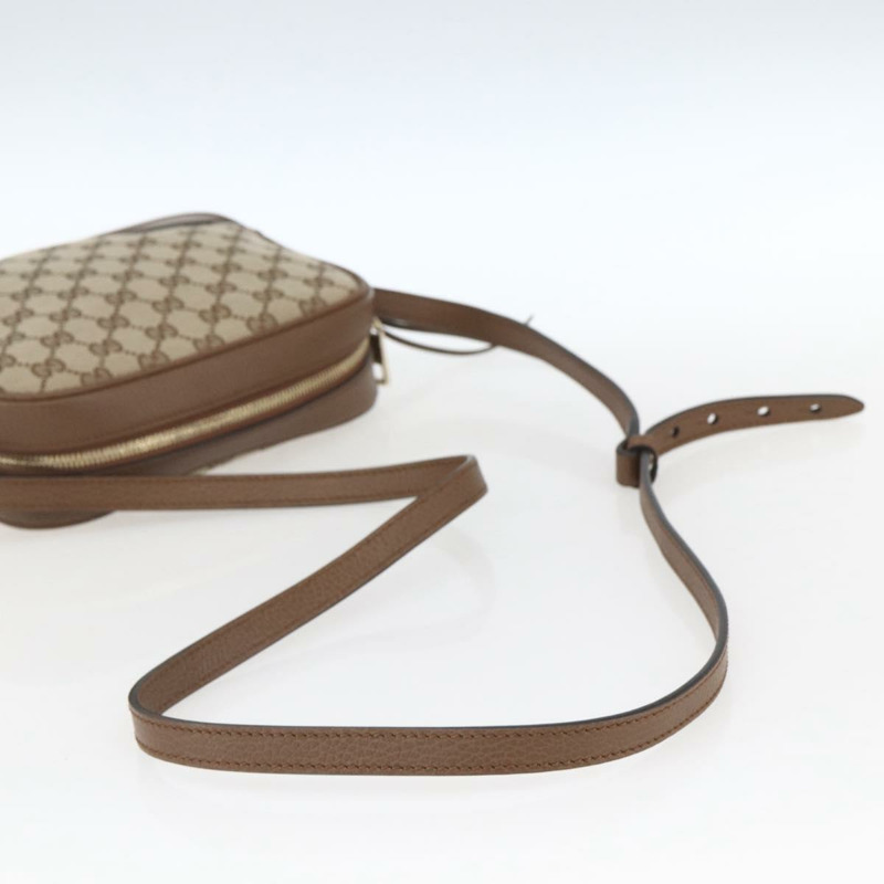 【日本直送】GUCCI GG帆布肩背包 米色/金色 449413 正品 ka1538M-6