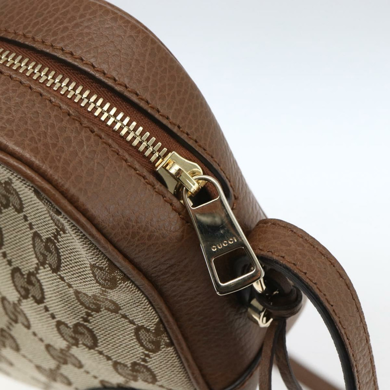 【日本直送】GUCCI GG帆布肩背包 米色/金色 449413 正品 ka1538M-8