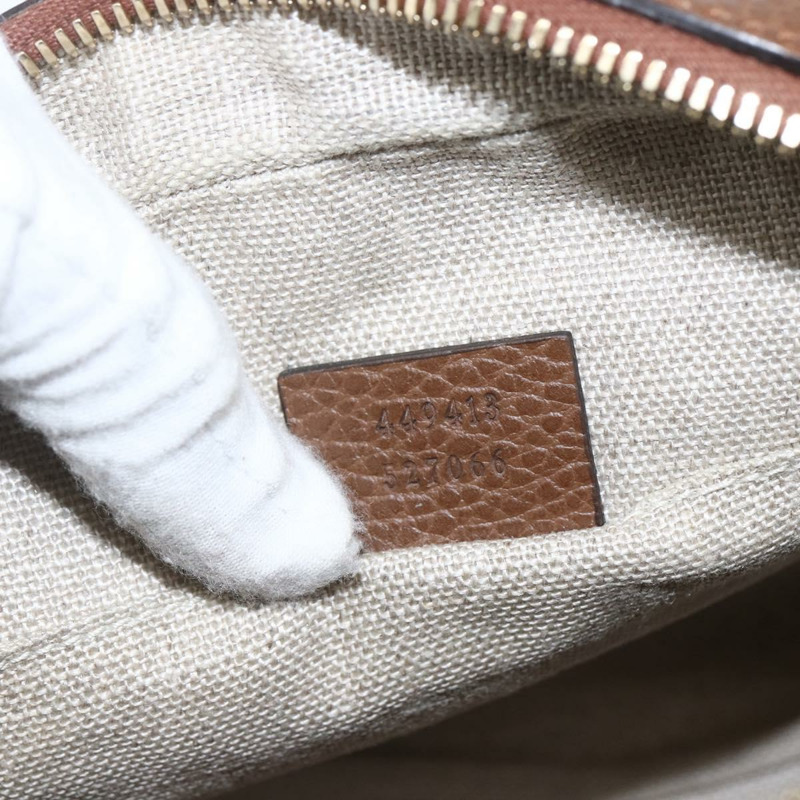 【日本直送】GUCCI GG帆布肩背包 米色/金色 449413 正品 ka1538M-10