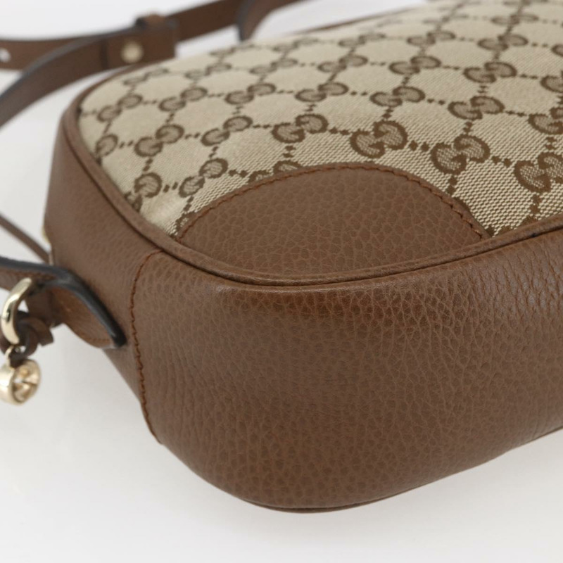 【日本直送】GUCCI GG帆布肩背包 米色/金色 449413 正品 ka1538M-14