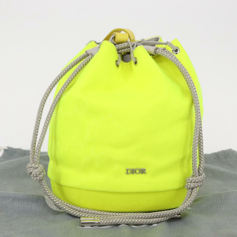 【日本直送】Christian Dior背包背包,青檸綠銀色,正品ka1545M-11