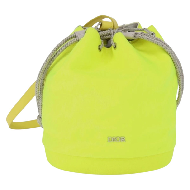 【日本直送】Christian Dior背包背包,青檸綠銀色,正品ka1545M-12