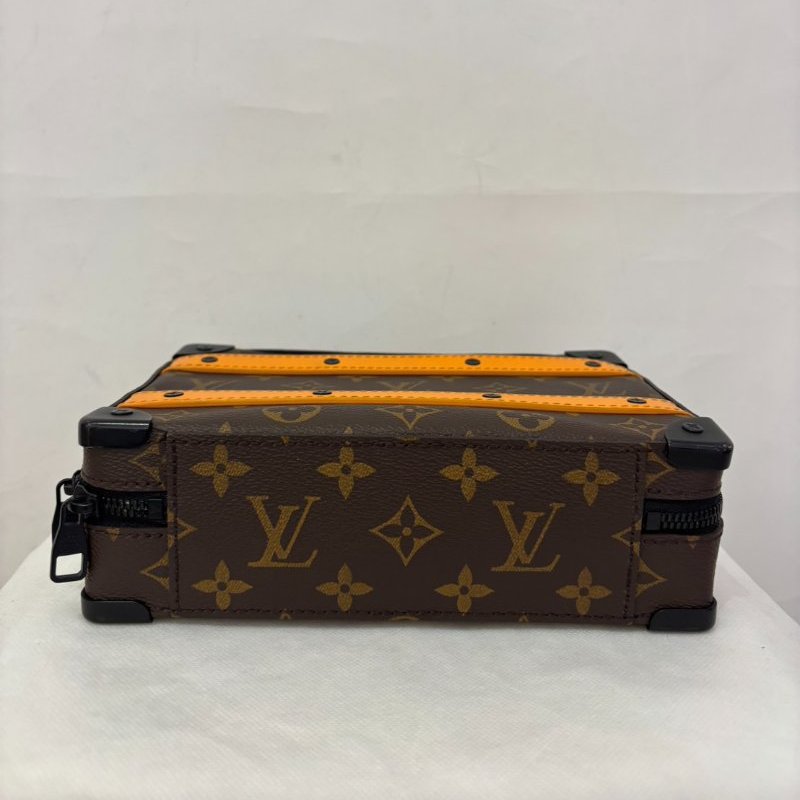 Louis Vuitton 牛皮黃邊雙條soft trunk-4