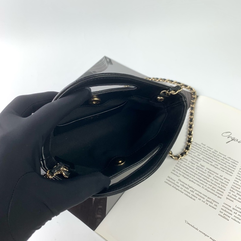 Chanel 31bag nano黑金-9