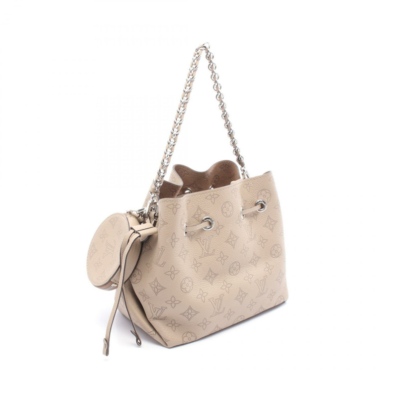 路易威登 Bella 單肩手提包 M57201 Mahina 皮革 Galet 二手女士 LV-1