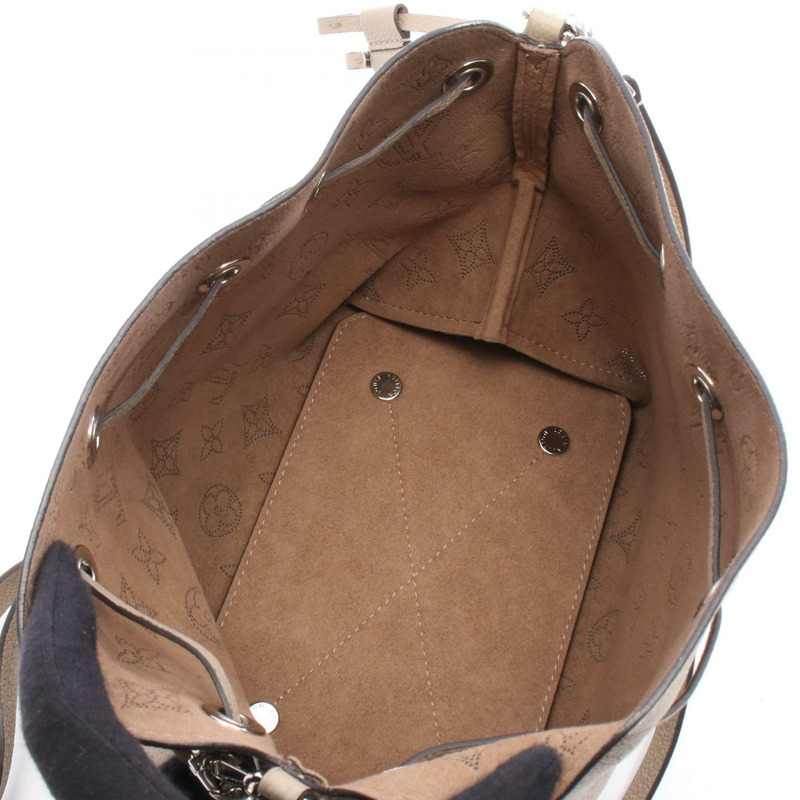 路易威登 Bella 單肩手提包 M57201 Mahina 皮革 Galet 二手女士 LV-2