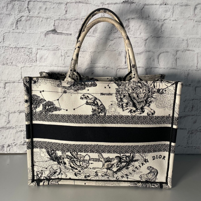 Dior book tote 星座刺繡系列(中號)-4
