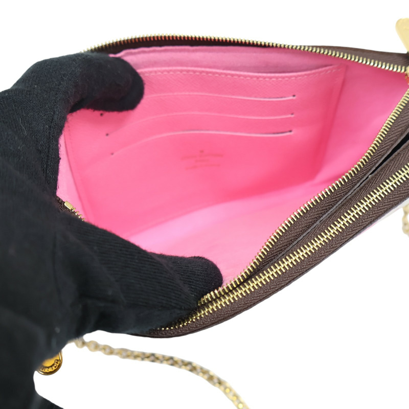 棕色 原花帆布 Vivienne 雙拉鏈 肩背包 M68486【LOUIS VUITTON LV 路易威登】 M68486-5