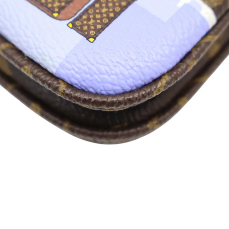 棕色 原花帆布 Vivienne 雙拉鏈 肩背包 M68486【LOUIS VUITTON LV 路易威登】 M68486-11