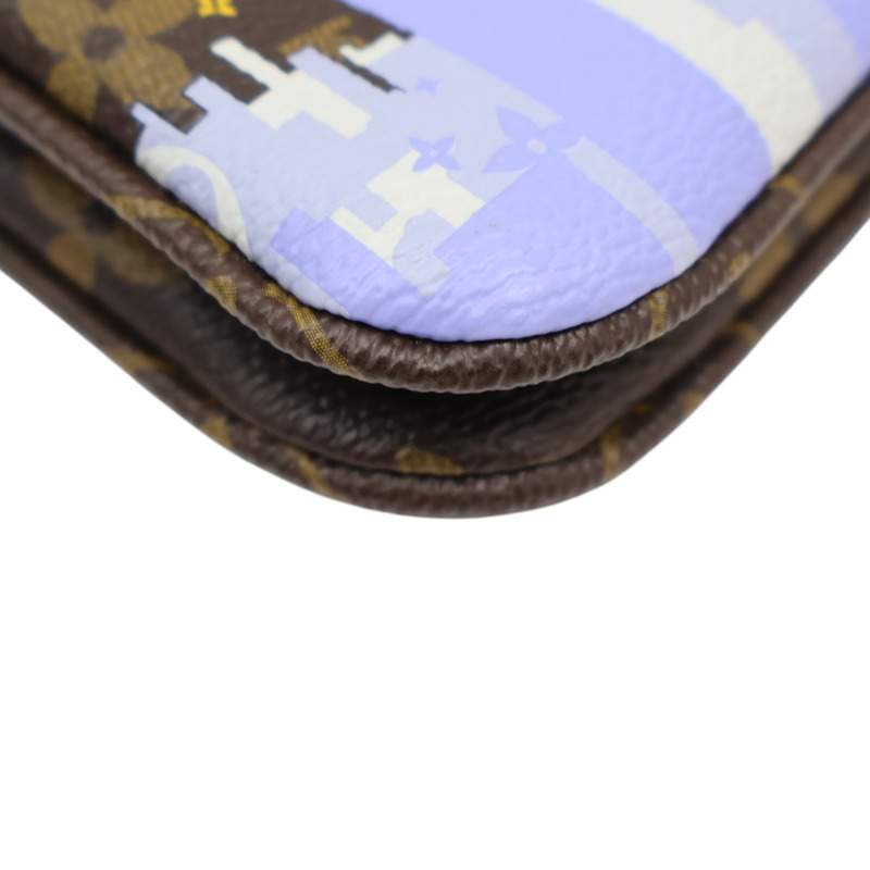 棕色 原花帆布 Vivienne 雙拉鏈 肩背包 M68486【LOUIS VUITTON LV 路易威登】 M68486-12