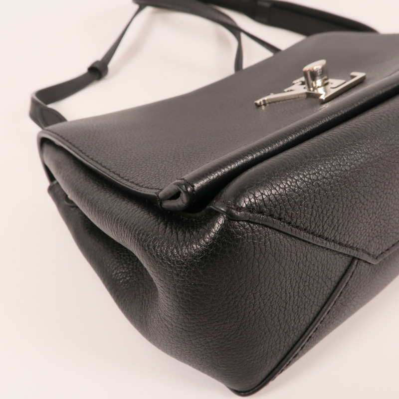 LOUIS VUITTON 牛皮皮革Lockme II BB銀扣手挽肩背兩用袋-12