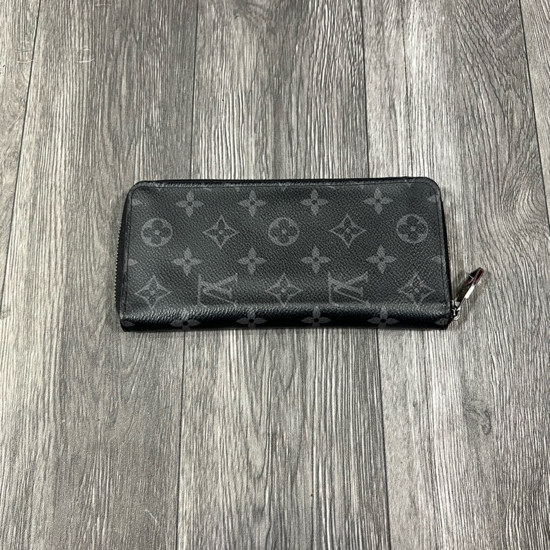 lv 黑老花長夾-1