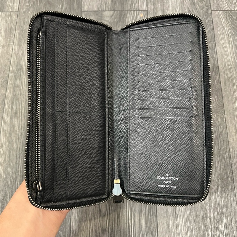 lv 黑老花長夾-4