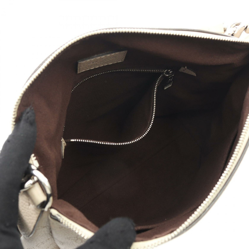 路易威登 Babylon Chain BB 兩用單肩背包 M51224 Mahina 皮革 米色-2