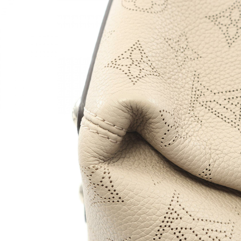 路易威登 Babylon Chain BB 兩用單肩背包 M51224 Mahina 皮革 米色-5