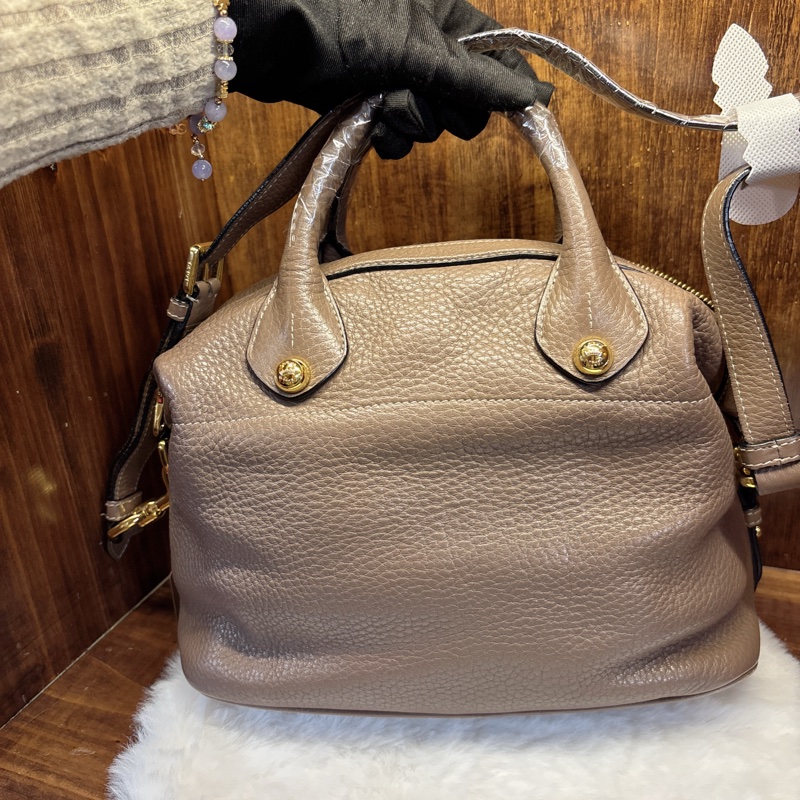 Loewe棕色皮革手提包-1