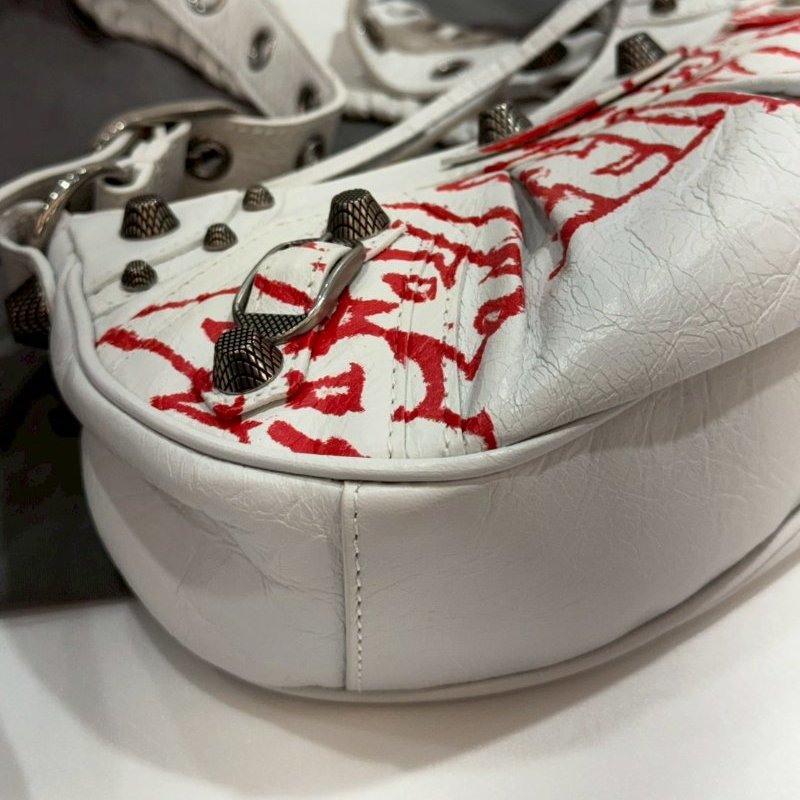 BALENCIAGA 巴黎世家 Le Cagole XS 手提包/肩背包/單肩包 塗鴉 671309 95成新-4