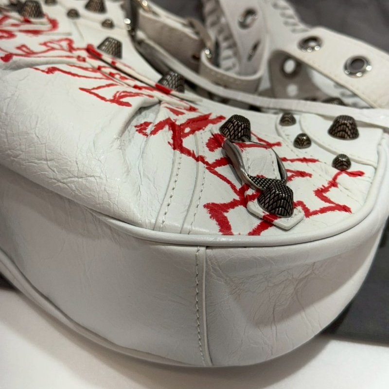 BALENCIAGA 巴黎世家 Le Cagole XS 手提包/肩背包/單肩包 塗鴉 671309 95成新-5