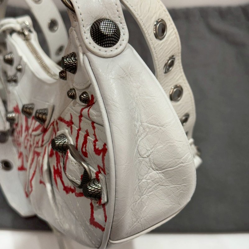 BALENCIAGA 巴黎世家 Le Cagole XS 手提包/肩背包/單肩包 塗鴉 671309 95成新-14
