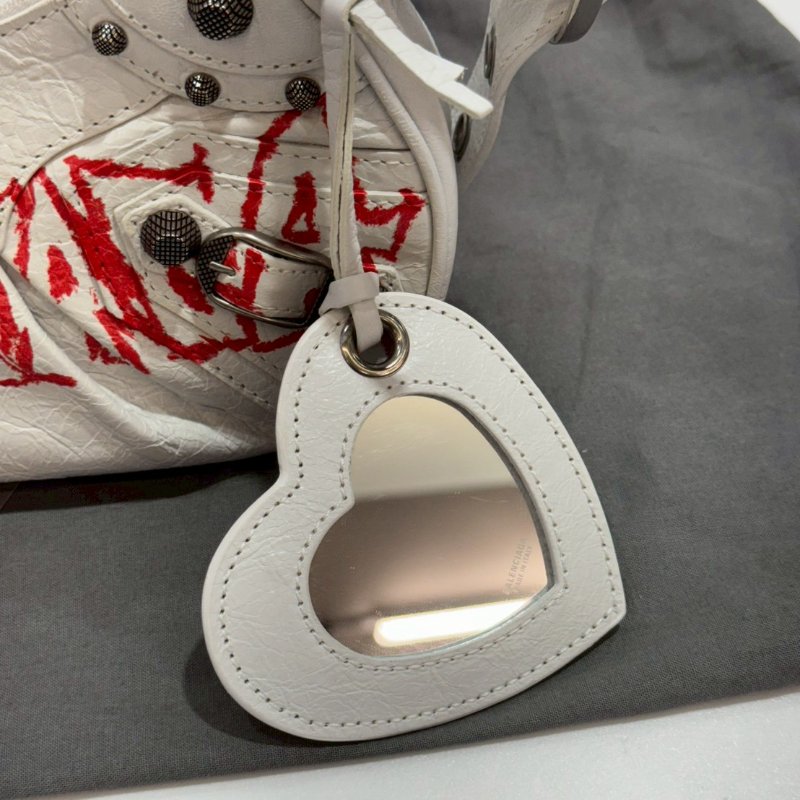 BALENCIAGA 巴黎世家 Le Cagole XS 手提包/肩背包/單肩包 塗鴉 671309 95成新-17