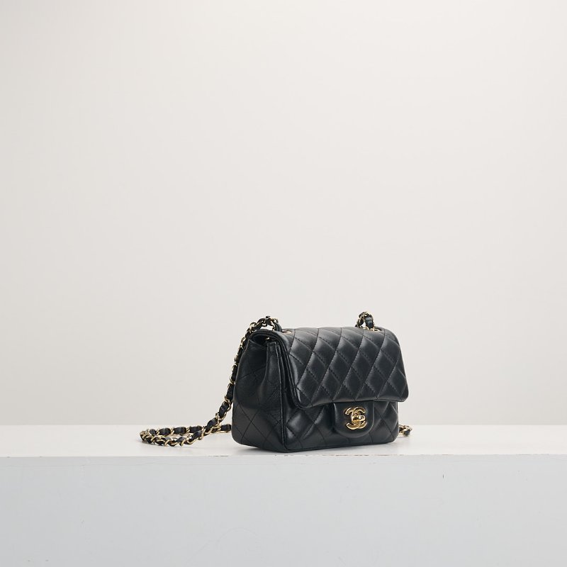 二手Chanel mini coco 17方胖/黑色 芯片款-2