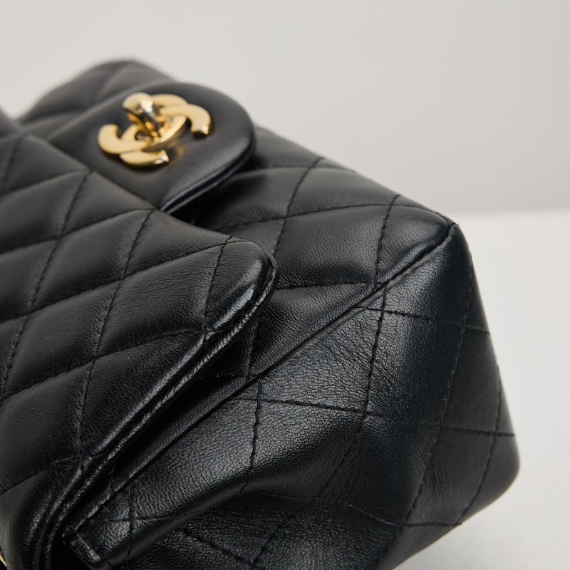 二手Chanel mini coco 17方胖/黑色 芯片款-7