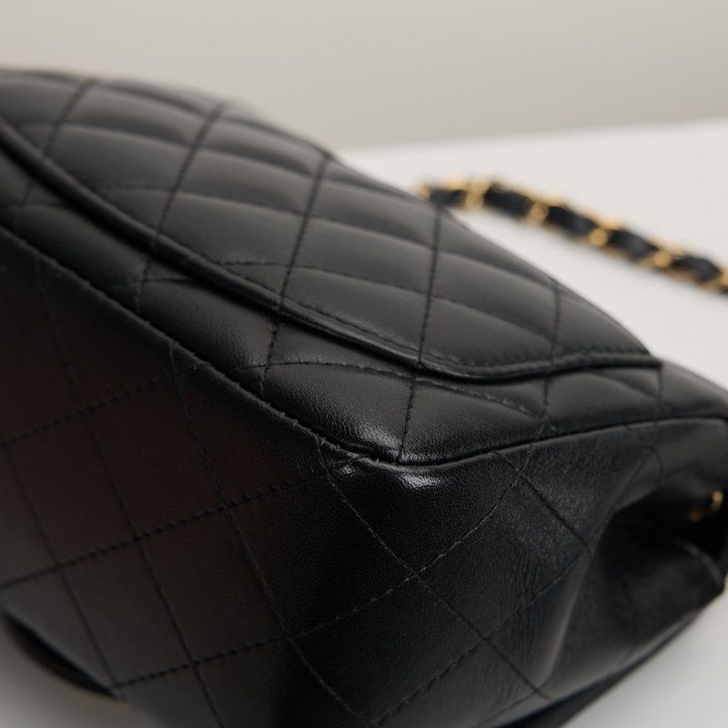 二手Chanel mini coco 17方胖/黑色 芯片款-12