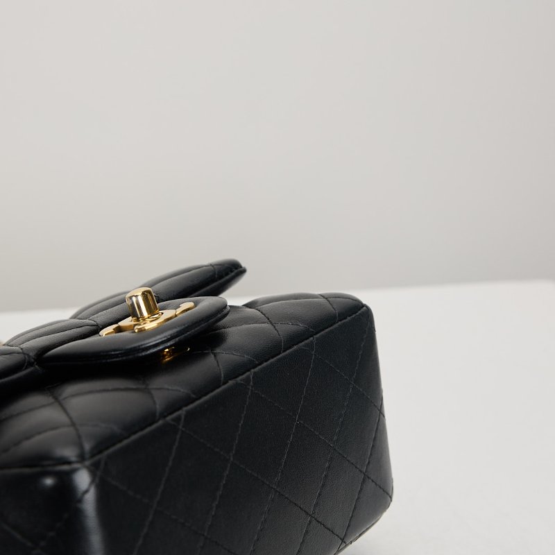 二手Chanel mini coco 17方胖/黑色 芯片款-14