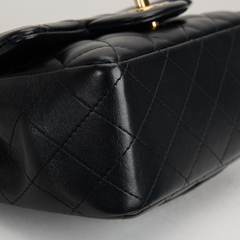 二手Chanel mini coco 17方胖/黑色 芯片款-15