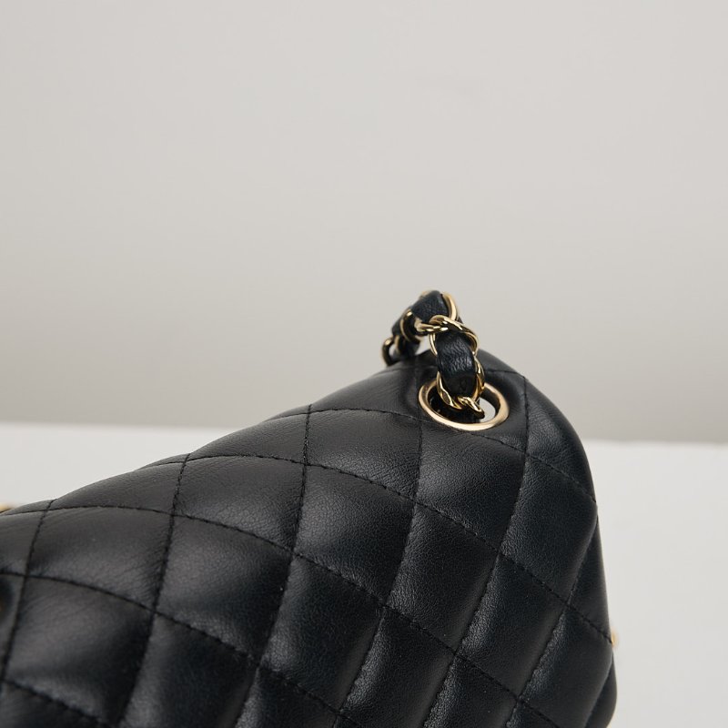 二手Chanel mini coco 17方胖/黑色 芯片款-17