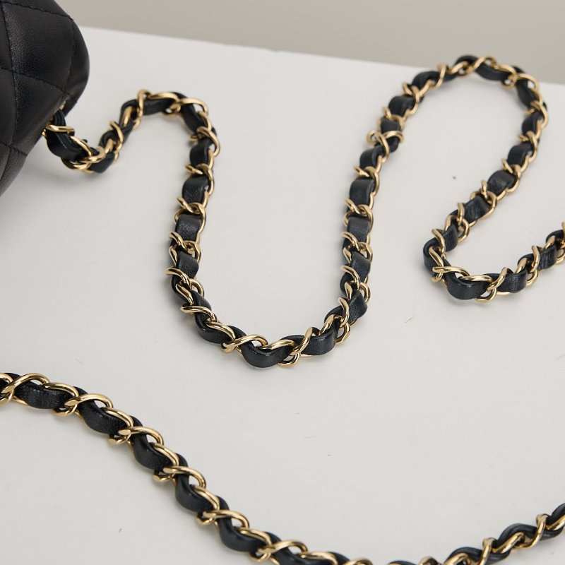 二手Chanel mini coco 17方胖/黑色 芯片款-18