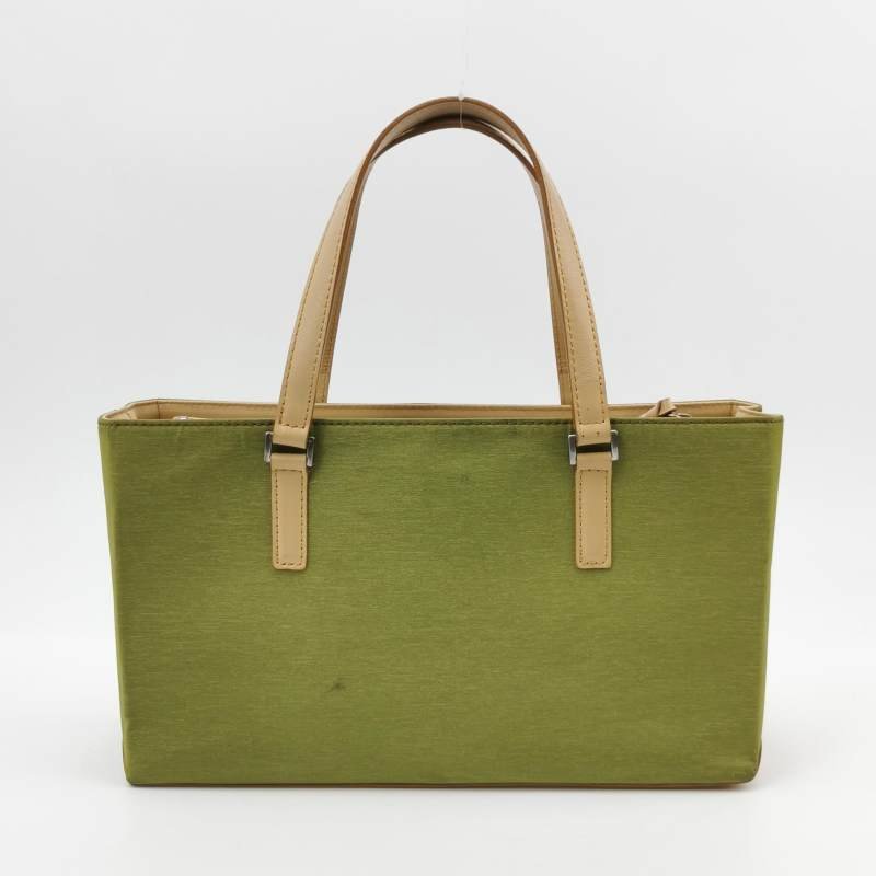 Burberry牛皮尼龍布拼色手提包-3