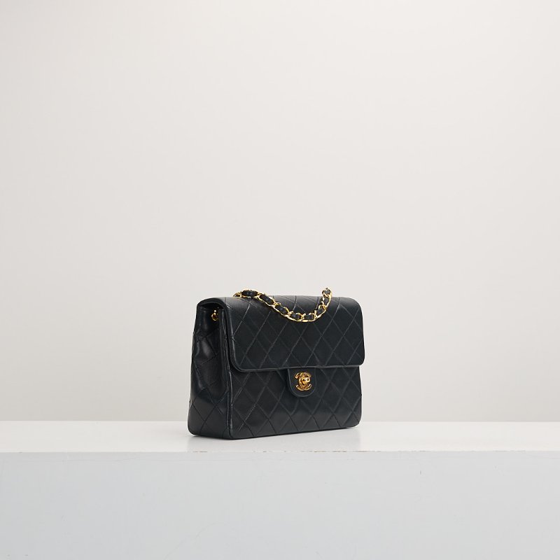 二手Chanel vintage cf20方胖子/黑金羊-1