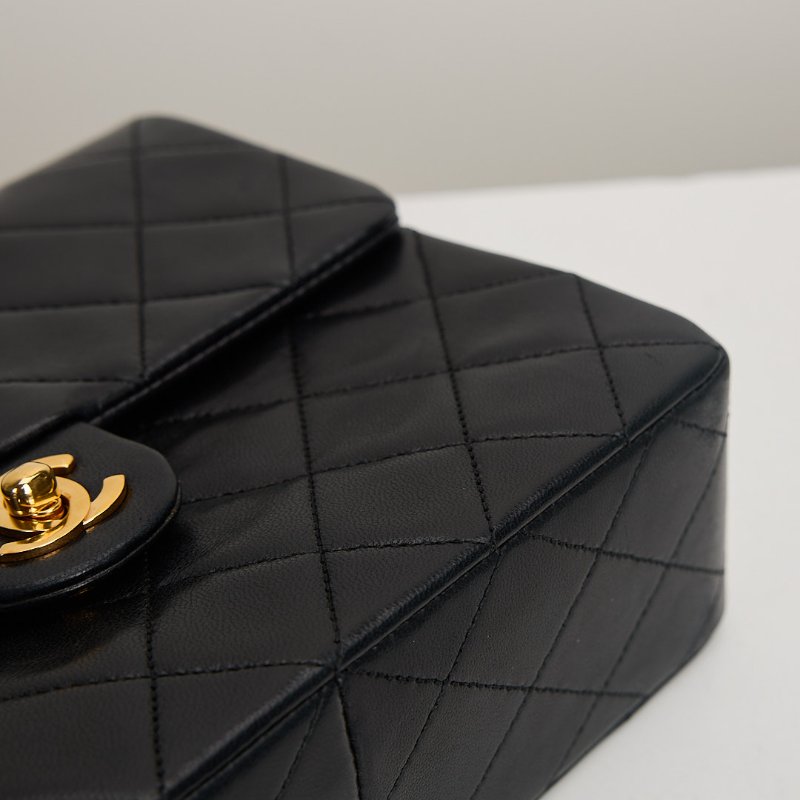 二手Chanel vintage cf20方胖子/黑金羊-10