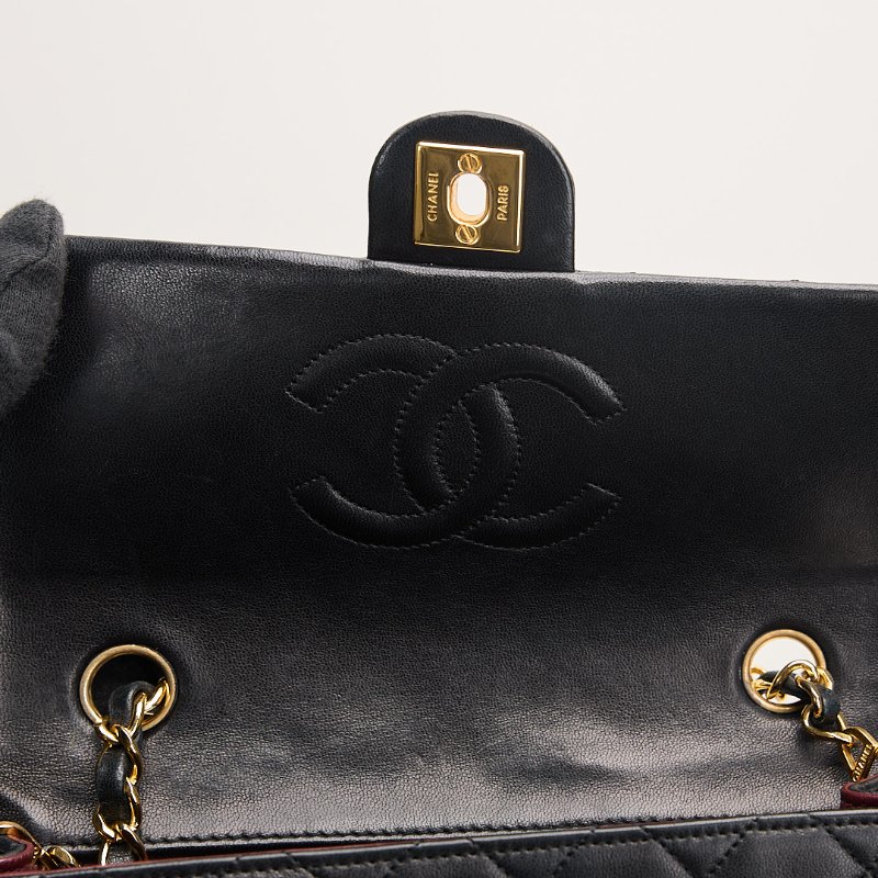 二手Chanel vintage cf20方胖子/黑金羊-17