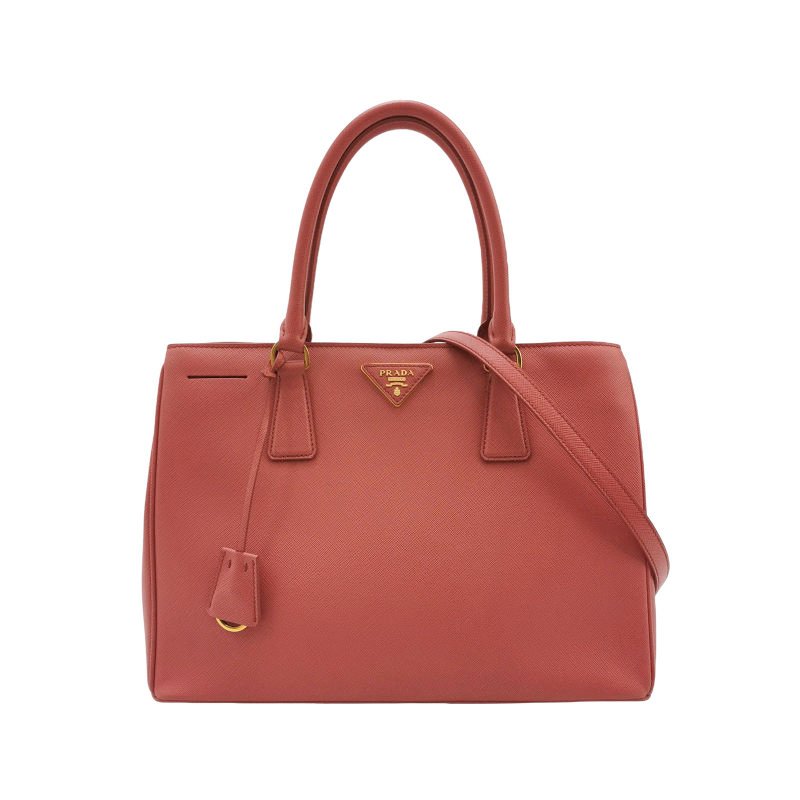 Prada Galleria殺手包大號牛皮純色三角徽標斜挎包單肩包-0