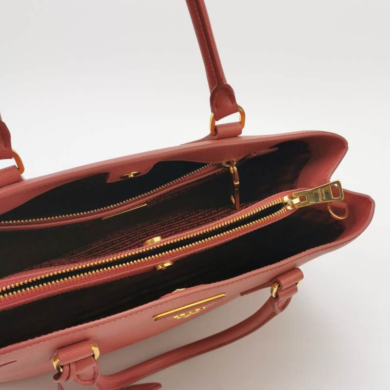 Prada Galleria殺手包大號牛皮純色三角徽標斜挎包單肩包-6