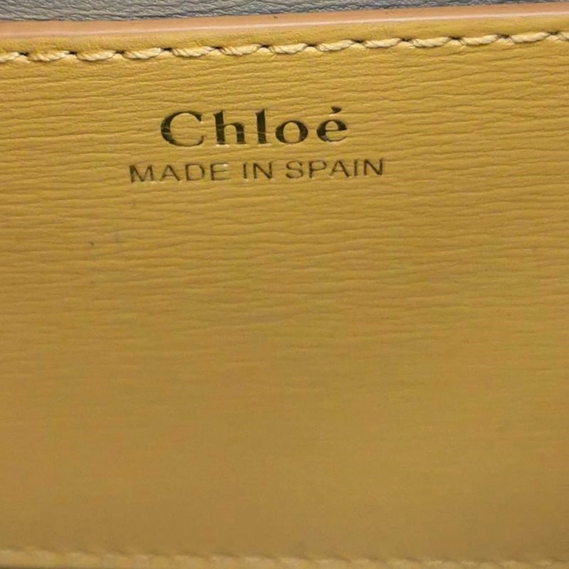 Chloe Penelope牛皮純色金屬鎖扣斜挎包單肩包-7