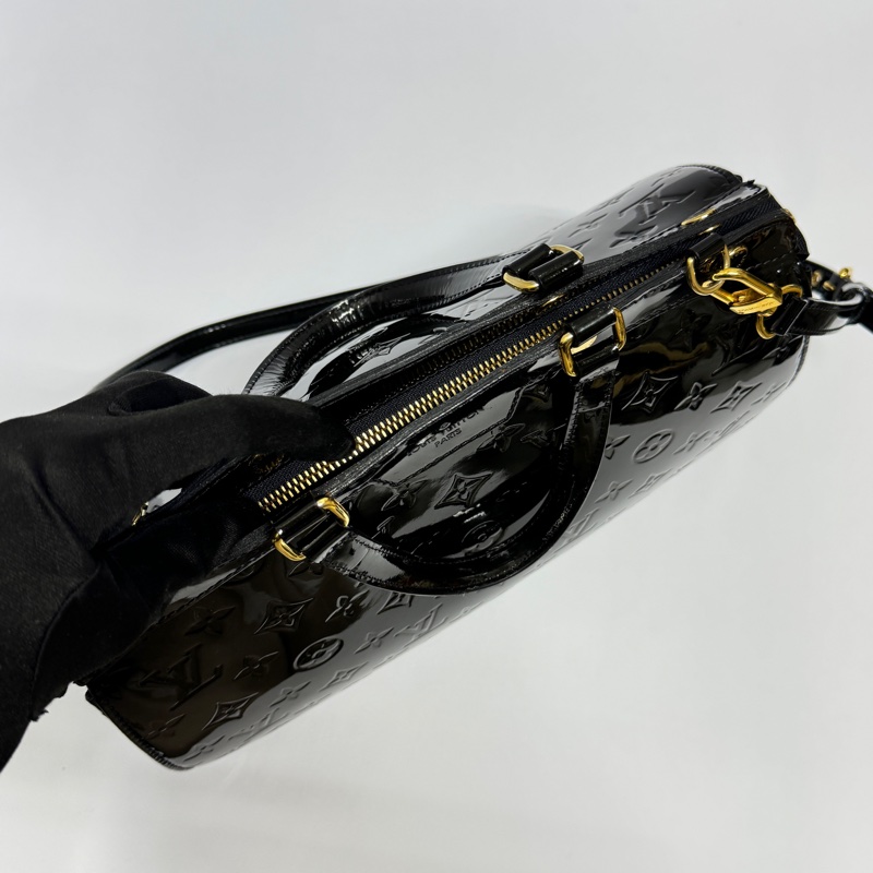 【全新閒置品🎁】 LV Vernis MM 黑老花 肩背/斜背包 （專櫃13.7萬）-11