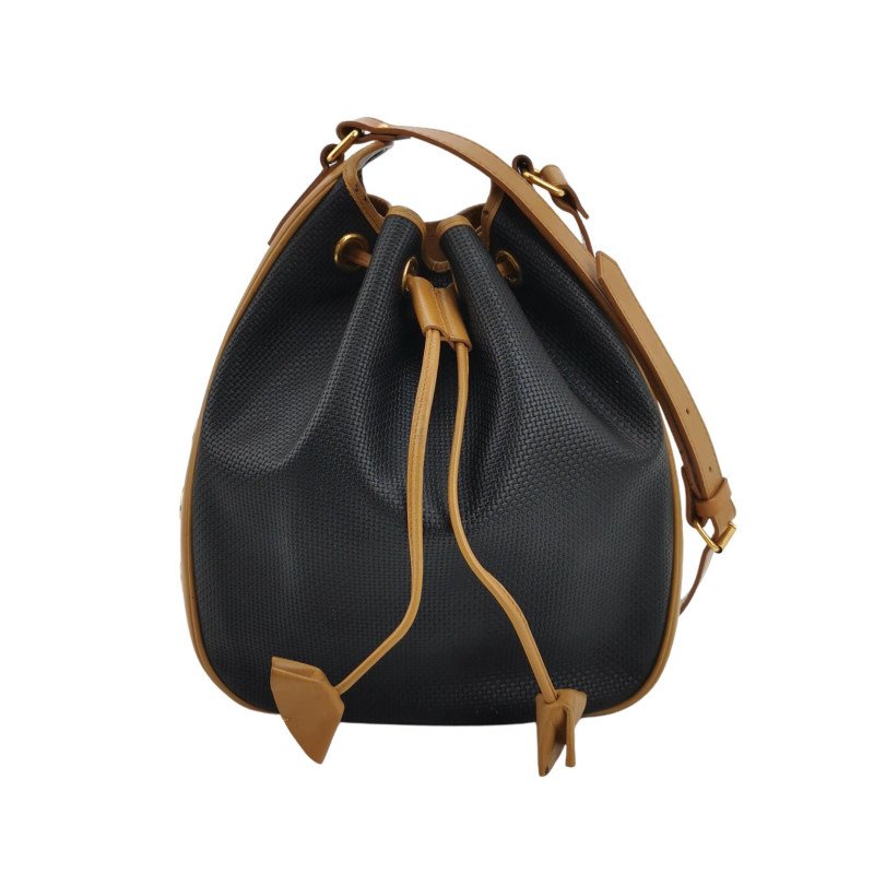 Saint Laurent牛皮拼色水桶包單肩包-0