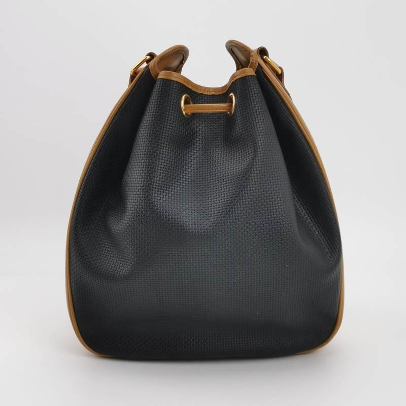 Saint Laurent牛皮拼色水桶包單肩包-3