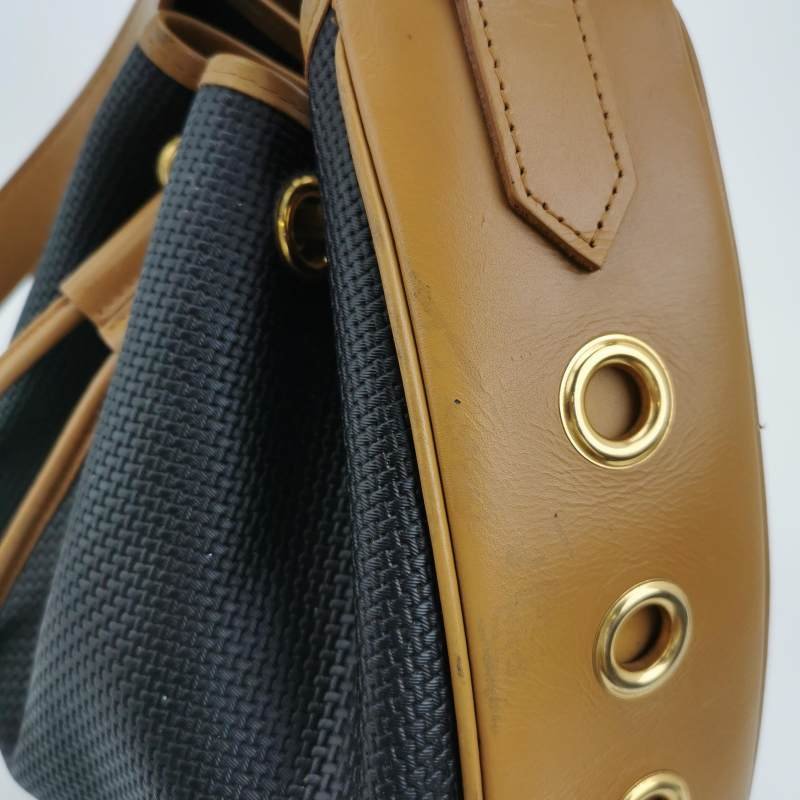 Saint Laurent牛皮拼色水桶包單肩包-9