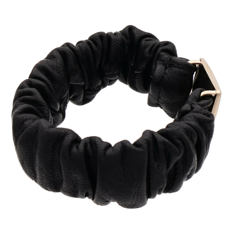 CHANEL 羊皮皮革Hair Band金扣髮帶-2