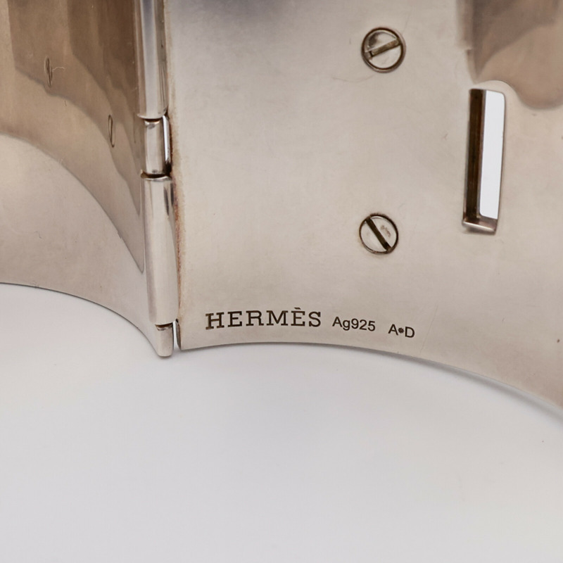 HERMES 925純銀Collier de Chine手鐲-10