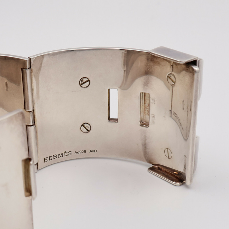 HERMES 925純銀Collier de Chine手鐲-14