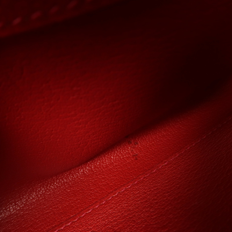 HERMES Epsom皮革Kelly Cut銀扣手挽袋Rouge Casaque-12