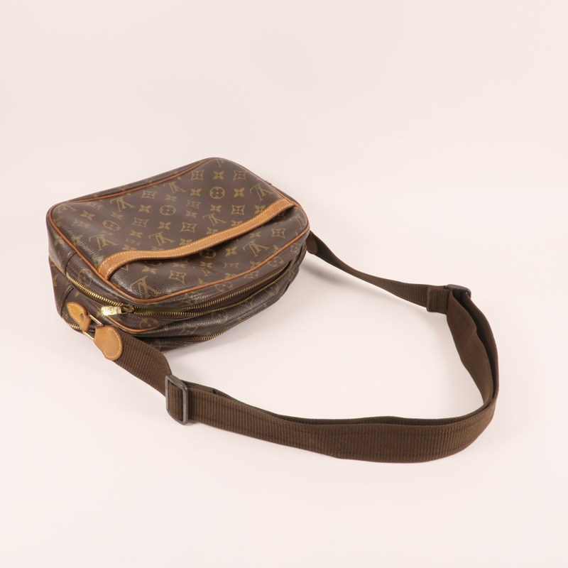 LOUIS VUITTON Monogram Reporter PM金扣肩背袋-4