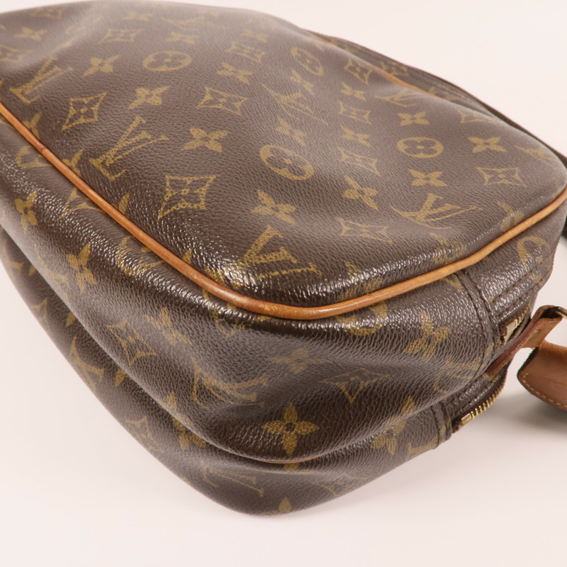 LOUIS VUITTON Monogram Reporter PM金扣肩背袋-9