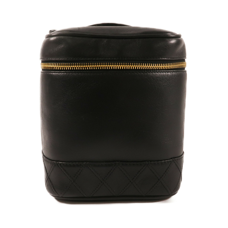 CHANEL 羊皮皮革Vintage Vanity Case金扣手挽袋-0
